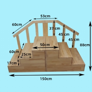 兒童發(fā)育篩查智測(cè)評(píng)估DST兒心Gesell量表專(zhuān)用實(shí)木扶梯木樓梯步梯